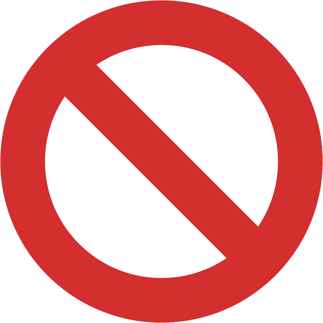 Prohibited sign